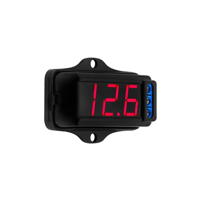 Taramps Voltmeter med rød belysning Digital Voltmeter 