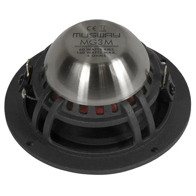 Musway MG6.3A High-end 3-veis kompsett. 6.5", 125W RMS, 4 Ohm. High-end 3-veis. 
