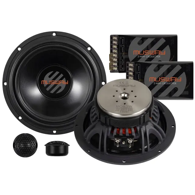 Musway MG6.2C High-end komponentsett 6.5", 125W RMS, 4 Ohm. High-end 