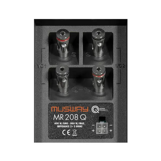 Musway MR208Q subwoofer i kasse 2 x 8", 400W RMS 