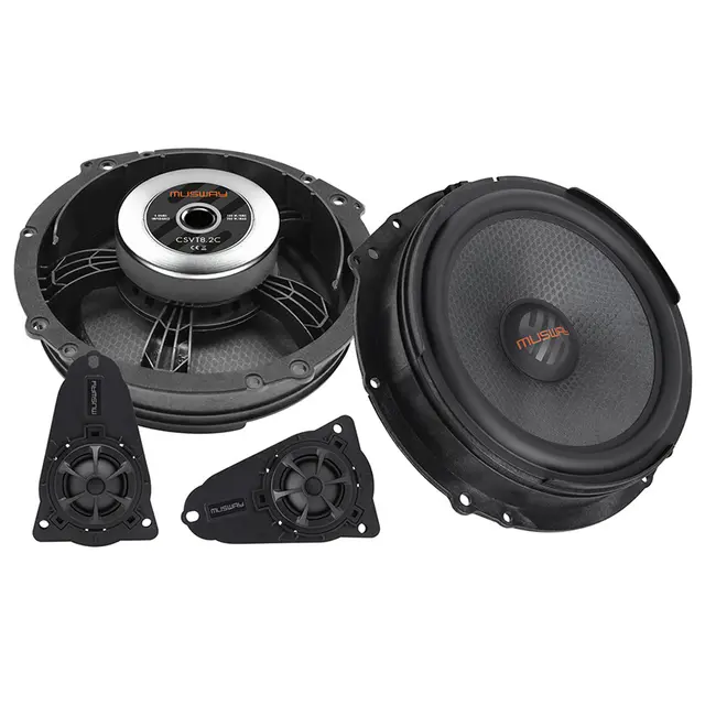 Musway CSVT8.2C Høyttalersett T5/T6 8", 100W RMS, VW T5/T6 Komponentsett 