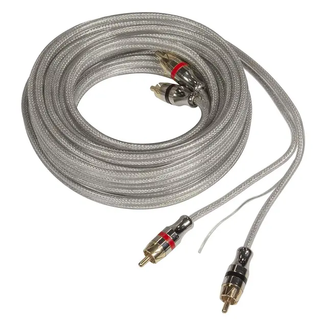 Musway RCA signalkabel, 5 meter 5 Meter. Dobbelskjermet. OFC 