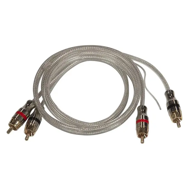 Musway RCA signalkabel, 1 meter 1 Meter. Dobbelskjermet. OFC 