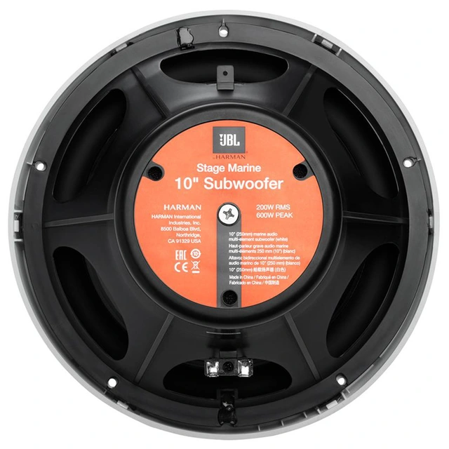 JBL STAGE 10 10" subwoofer STAGE-serie, marine, 10", 200W, 4 Ohm 