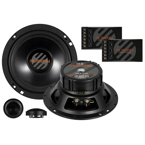 Musway ML6.2C 6,5" komponentsett 6.5", 100W RMS, 4 Ohm.