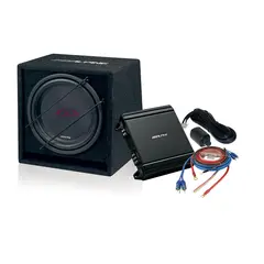 Alpine SBG-30KIT 12" Basspakke Basspakke med kasse, forsterker, kabler