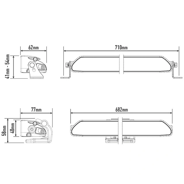 Lazer Linear 24 Elite LED, 18.000 Lumen, Kombo, 1126 meter 