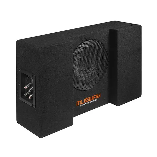 Musway MF108Q 8" subwoofer i kasse 200W RMS, 2x2 Ohm 