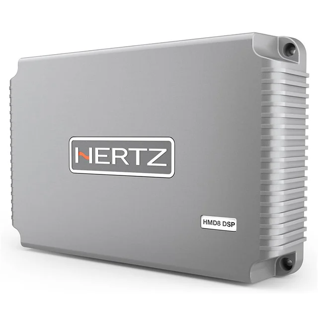 Hertz HMD 8 DSP 8-kanals forsterker, DSP Marine, 8x130W i 2 Ohm 
