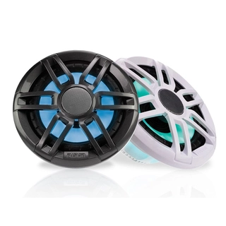 Fusion XS-FL65SPGW høyttalerpar 6.5", vanntett, sort og hvit, RGB LED