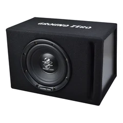 Ground Zero GZIB 20BR basskasse 8" i kasse, 150W RMS, 4 Ohm