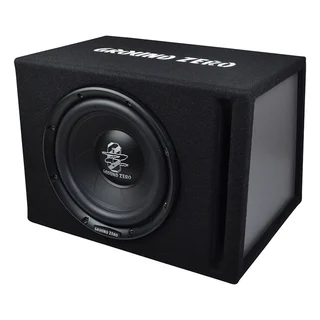 Ground Zero GZIB 25BR basskasse 10" i kasse, 250W RMS, 4 Ohm