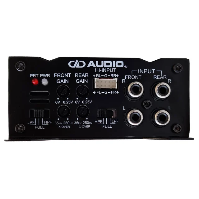 DD Audio SA300.4 4-kanals forsterker 4 x 75W RMS i 2 Ohm, Klasse D. 