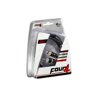 2-kanals RCA signalkabel, 1.5m 1,5 Meter, Trippelskjermet, OFC