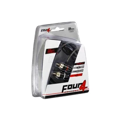 2-kanals RCA signalkabel, 3.5m 3,5 Meter, Trippelskjermet, OFC