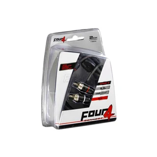 2-kanals RCA signalkabel, 3.5m 3,5 Meter, Trippelskjermet, OFC