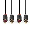 RCA signalkabel 10 meter 10 Meter, Skjermet