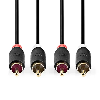 RCA signalkabel 10 meter 10 Meter, Skjermet