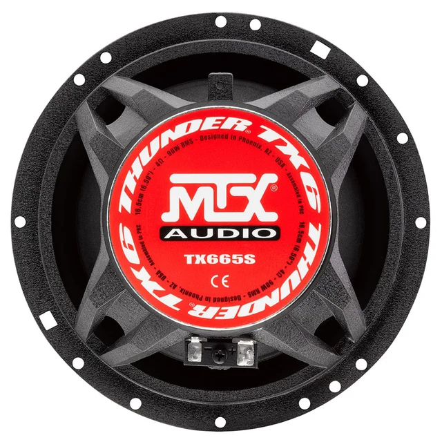 MTX Audio TX665S - komponentsett 6,5" 28mm Silkedome 90/360W 4ohm 