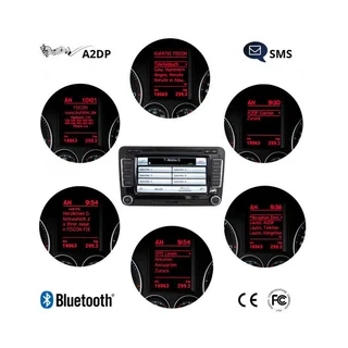 FISCON PRO Blåtann handsfreesett VW RCD510/RNS310/RNS510/RCD510/RNS810