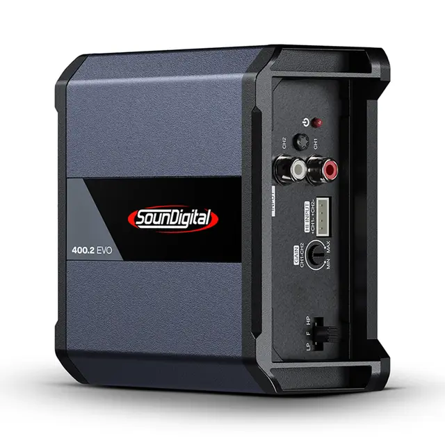 SounDigital SD400.2 EVO4 2 ohm 2x200W, 2Ohm, 2-kanaler 