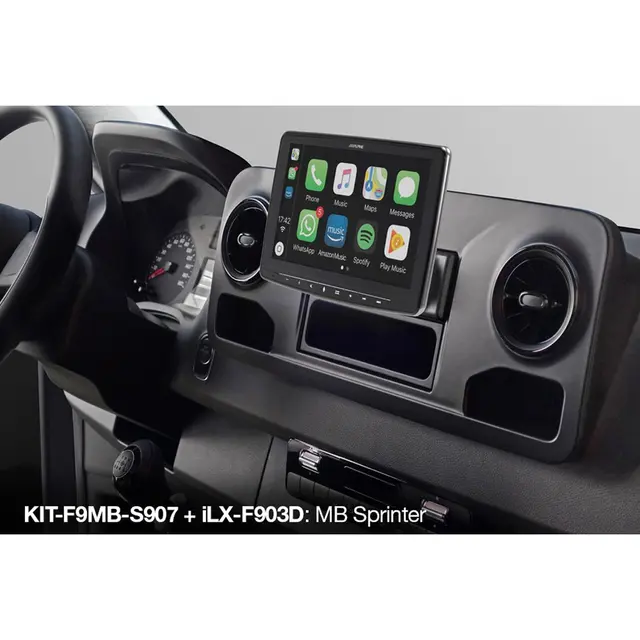 Alpine KIT-F9MB-S907 monteringssett Mercedes Sprinter W907 2018-> 