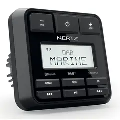 Hertz HMR 15 D DAB+ marineradio Vanntett, DAB+, BT, USB, AUX