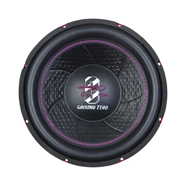 Ground Zero GZIW 12XSPL-D2 12" subwoofer 1000W SPL, 2x2 Ohm, KLIPPEL,Pink edition 