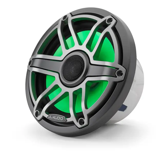 JL Audio M6-770X-S-GmTi-i høyttaler LED 7,7" grå sportsgrill, LED 