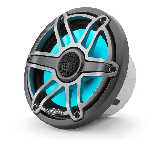 JL Audio M6-770X-S-GmTi-i høyttaler LED 7,7" grå sportsgrill, LED 