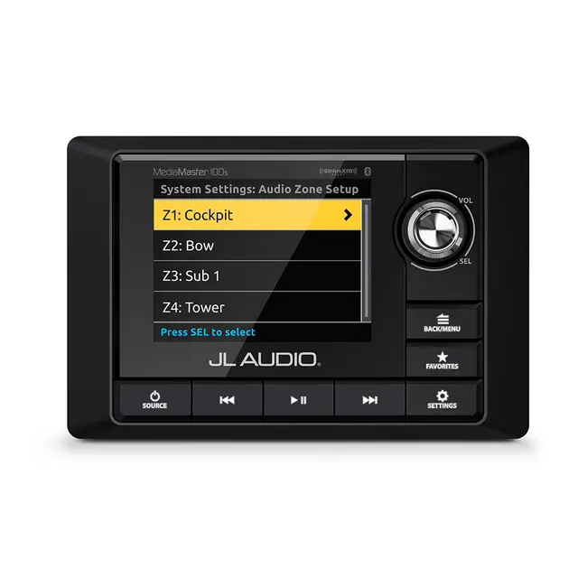 JL Audio Media Master MM105 DAB+ Mediakontroller for marine. 