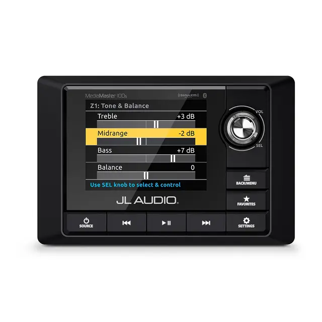 JL Audio Media Master MM105 DAB+ Mediakontroller for marine. 