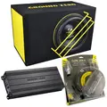 Ground Zero 24V basspakke 10" 10" sub i kasse, forsterker, kabelsett