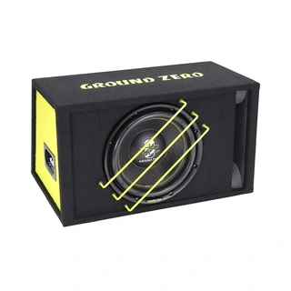 Ground Zero GZRB 30SPL basskasse 12" i kasse, 2x2 Ohm, 1350W SPL