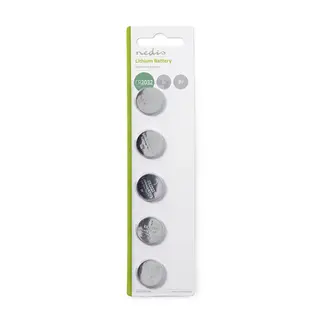 Nedis CR2032 knappcellebatteri 3V Lithium, 5pk