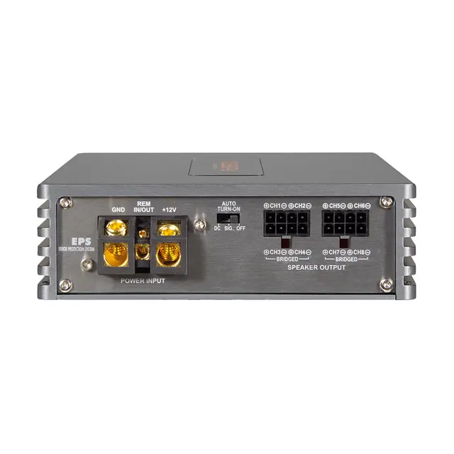 Musway EIGHT100 8-kanals forsterker 8x180W RMS i 2 Ohm 