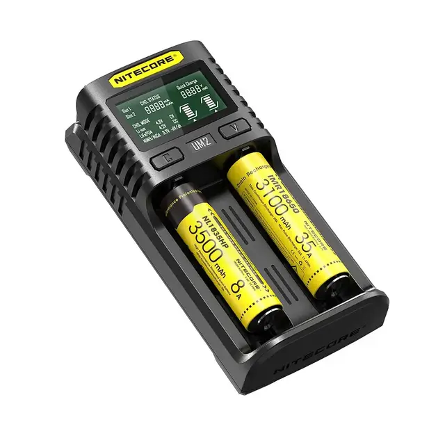 Nitecore UM2 batterilader Lader for to batteri, USB 