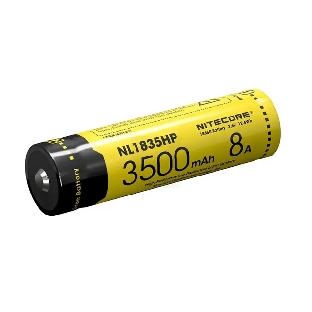 Nitecore 18650 batteri 3500 mAh, oppladbart Li-Ion 