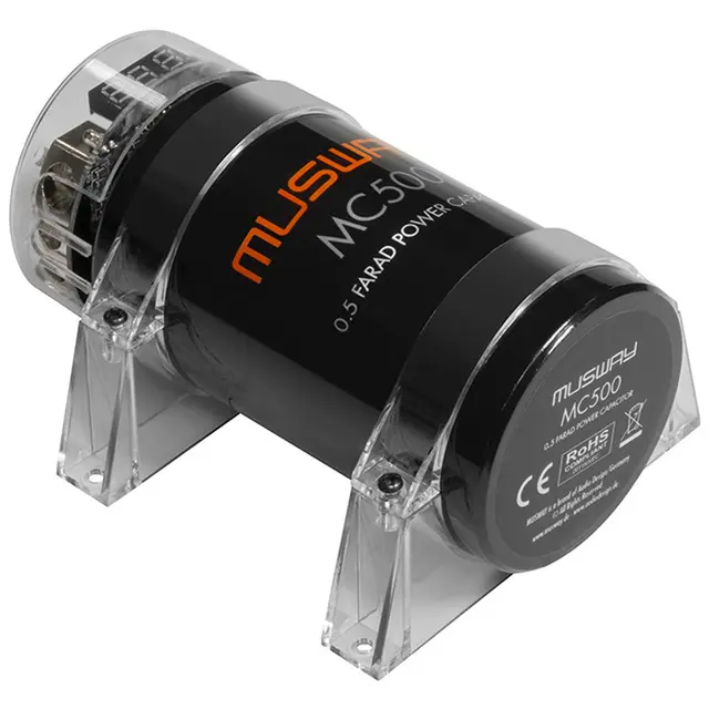 Musway MC500 0,5 Farad kondensator 0,5 Farad kondensator med splittblokk 