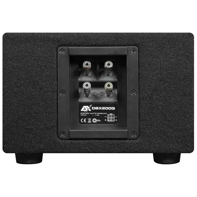 ESX DBX200Q 6X9" Subwoofer i kasse 200W RMS, 2x2 Ohm, Quickconnect 