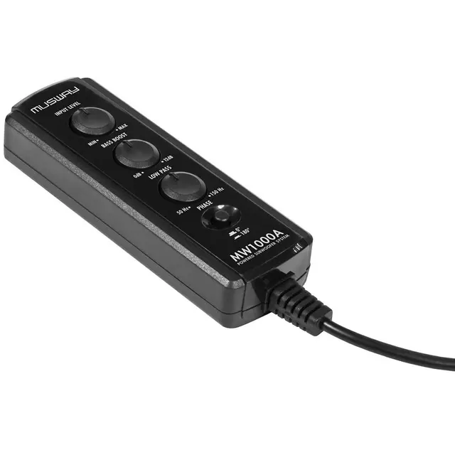 Musway MW1000A 11" aktiv subwoofer 150W RMS, aktivsub, bassremote 