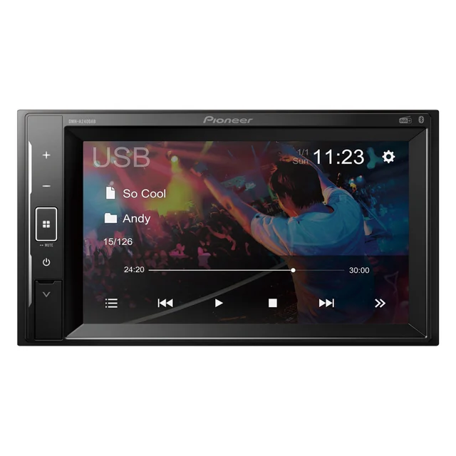 Pioneer DMH-A240DAB BT, DAB+, USB, AUX, 6.2", shortbody 