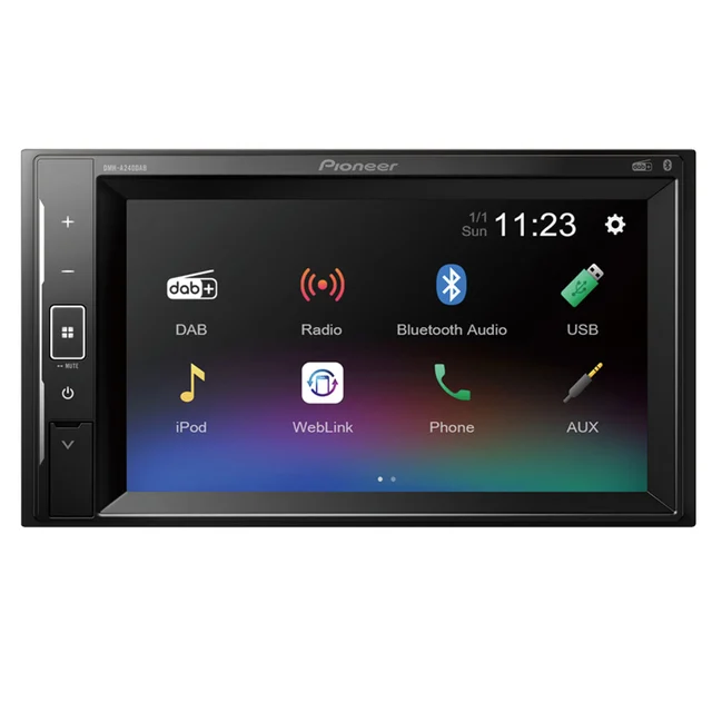 Pioneer DMH-A240DAB BT, DAB+, USB, AUX, 6.2", shortbody 
