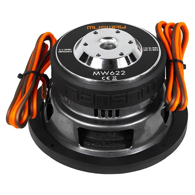 Musway MW-622 6.5" subwoofer 2x2 Ohm, 150W RMS 