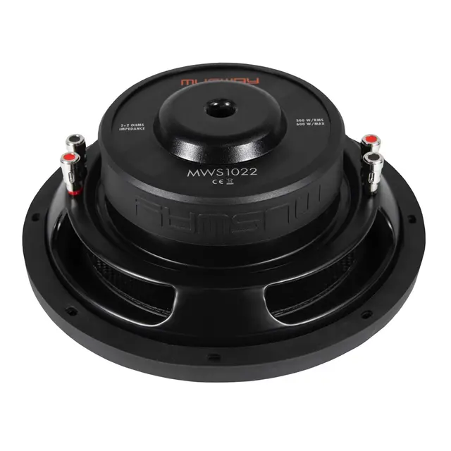 MUSWAY MWS-1022 10" subwoofer slim 300W RMS, 2x2 Ohm, slim 