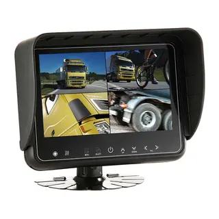 MXN HD7DM 7" Quad 4 kanals monitor Vanntett, 12/24V, opptil 4 kamera