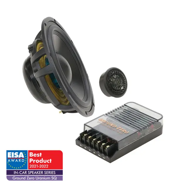Ground Zero GZUC 165.2SQ høyttalersett 6.5", 140W RMS, Uranium-serie, SQ 
