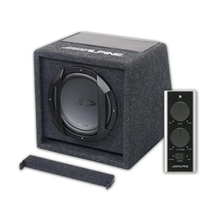 Alpine SWE-815 aktiv subwoofer 8" subwoofer, 100W RMS, bassremote
