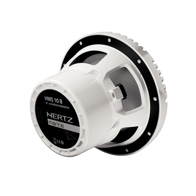 Hertz HMS 10 B marine subwoofer 10", 4 Ohm, Hvit, 250W RMS 