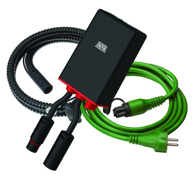 DEFA Ladekit 10A batterilader og tilkoblingskabler 